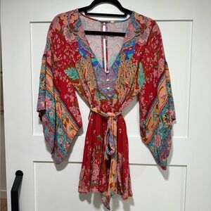 Boho floral romper